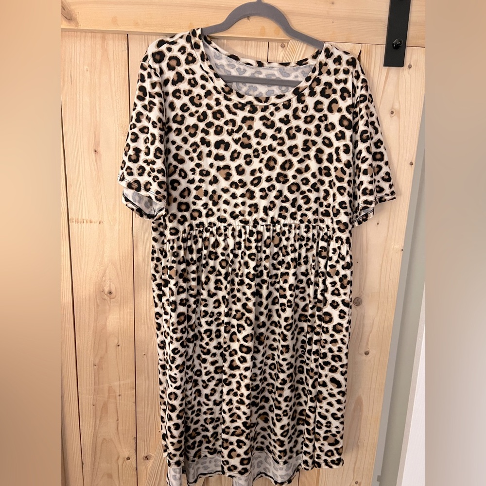 EUC 2X Jodifl Leopard Print Dress